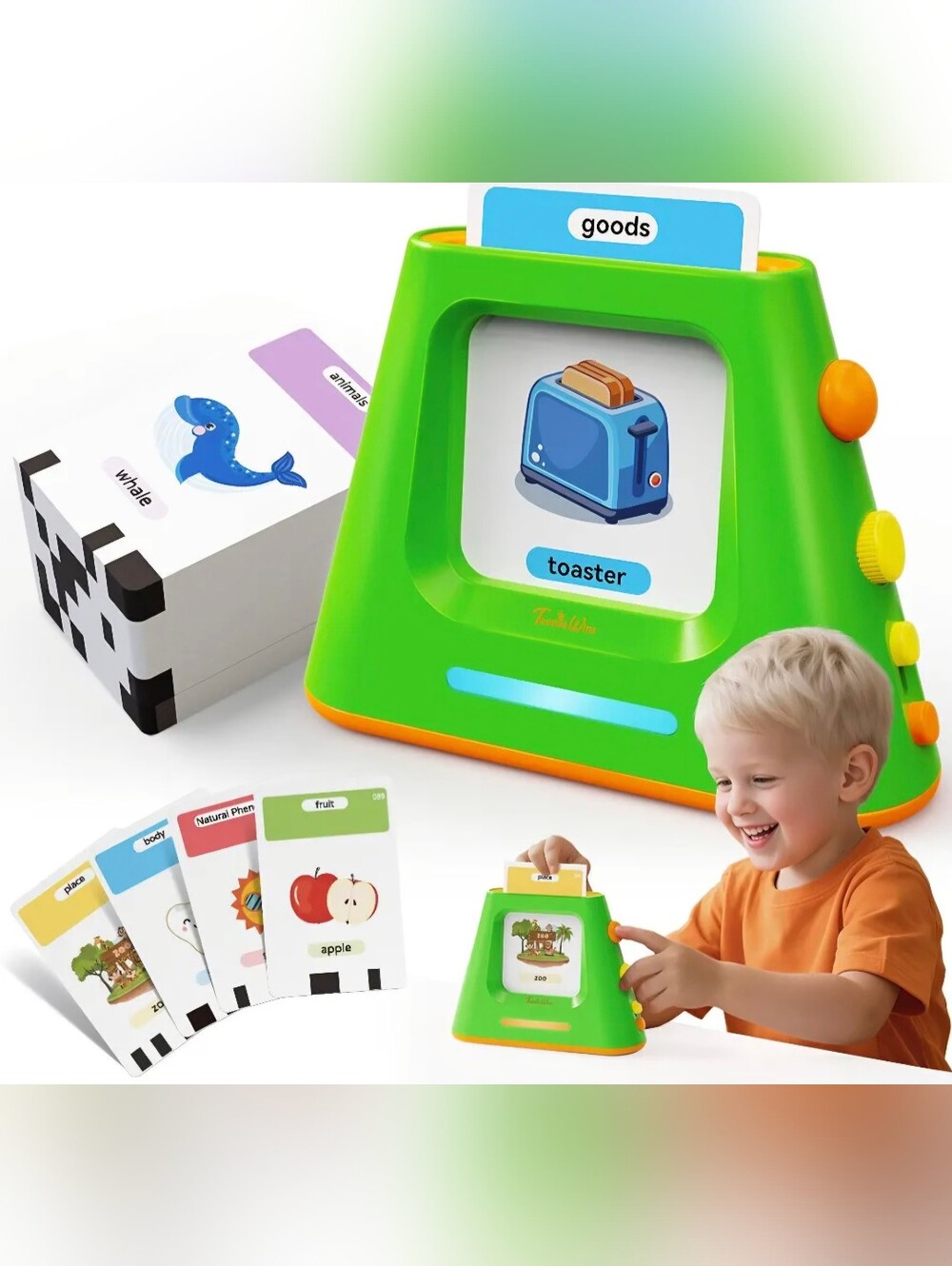 Interactive Flash Card Learning Card Reader - Early Vocabulary Toy